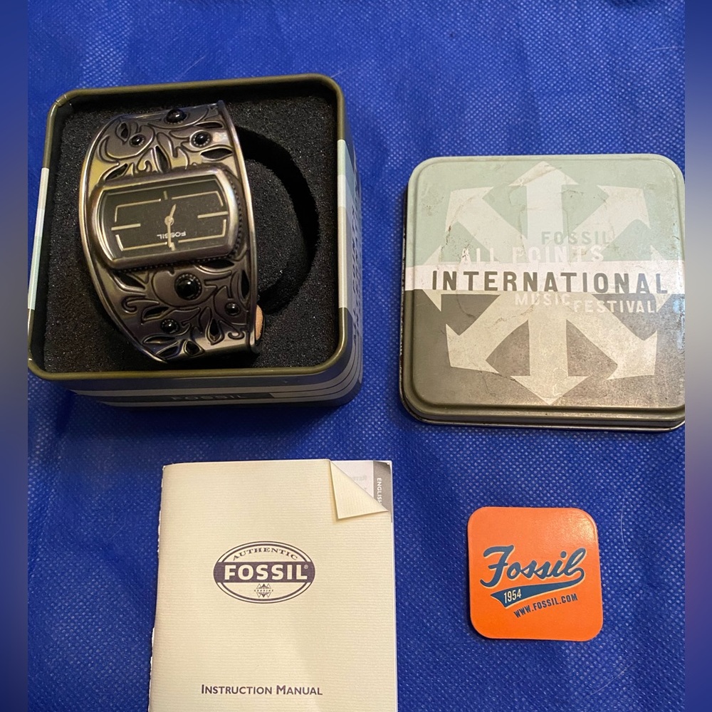 Fossil cuff watch bracelet